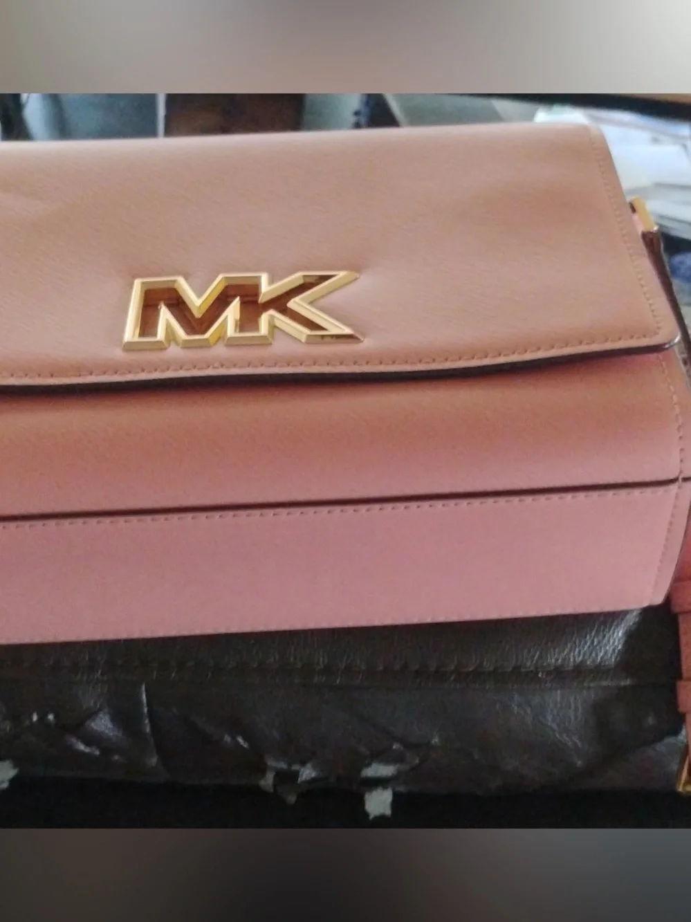 Michael Kors Mimi Medium Leather Messenger Bag